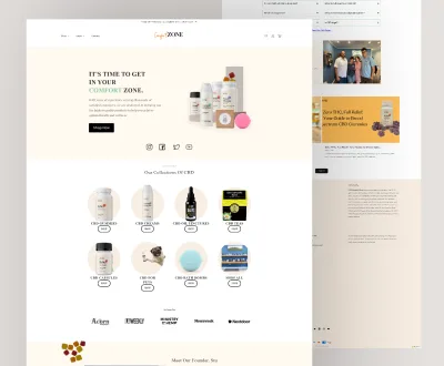 CBDComfortZone website design by RouillardMedia