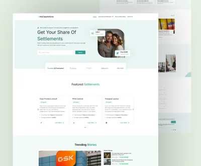 OnlyClassActions website design by RouillardMedia